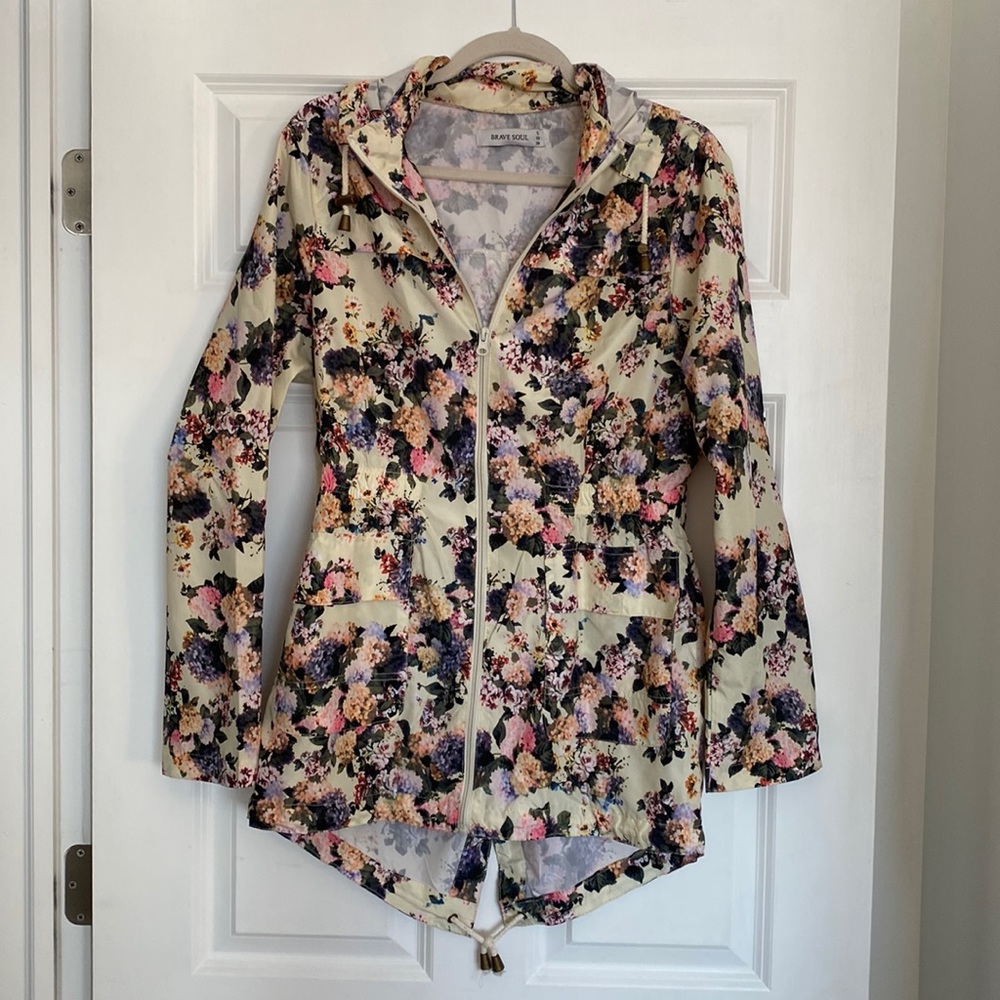 Floral raincoat